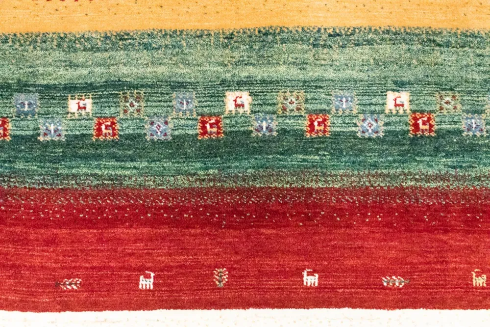 Gabbeh teppe - Loribaft persisk teppe - 252 x 170 cm - flerfarget