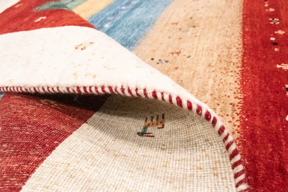 Gabbeh teppe - Loribaft persisk teppe - 252 x 170 cm - flerfarget