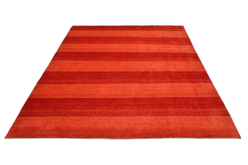 Gabbeh teppe - Loribaft persisk teppe - 252 x 199 cm - rød