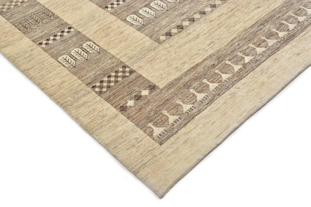 Gabbeh teppe - Loribaft persisk teppe - 253 x 203 cm - sand