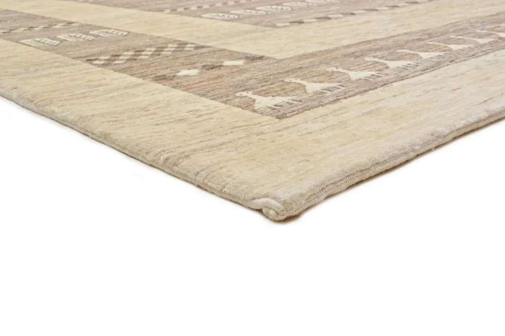 Gabbeh teppe - Loribaft persisk teppe - 253 x 203 cm - sand