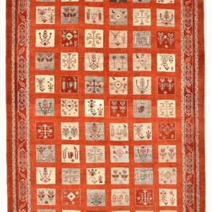 Gabbeh teppe - Loribaft persisk teppe - 258 x 173 cm - rød