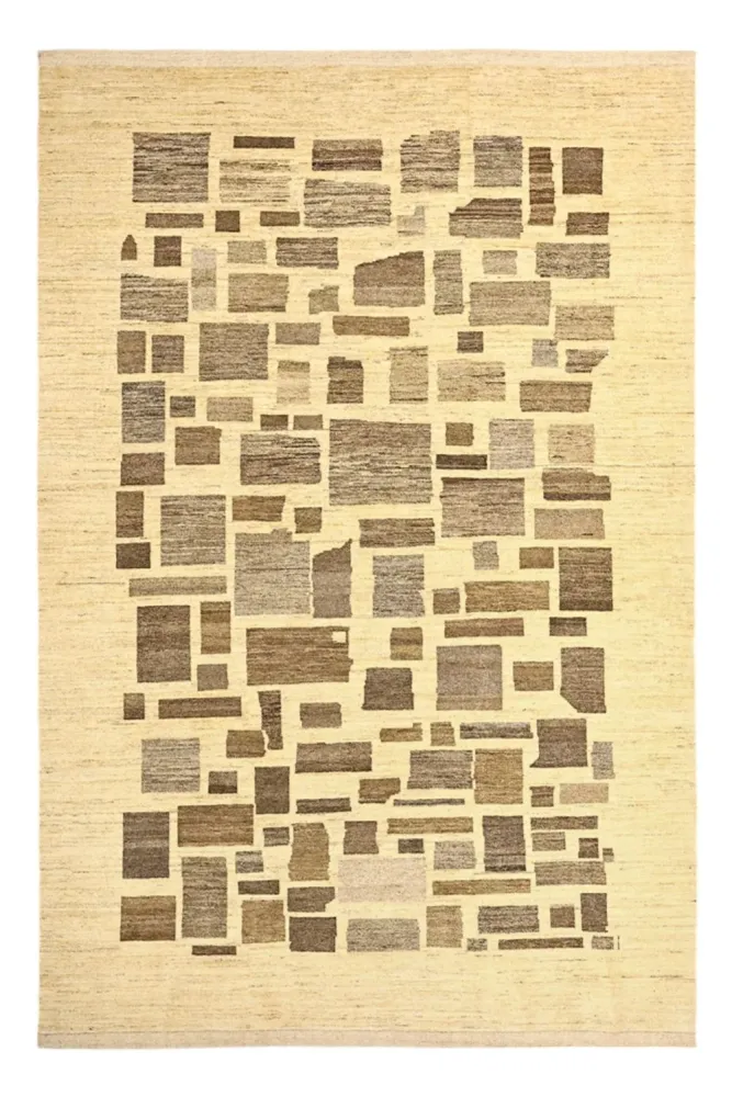 Gabbeh teppe - Loribaft persisk teppe - 287 x 200 cm - lys beige