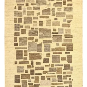 Gabbeh teppe - Loribaft persisk teppe - 287 x 200 cm - lys beige