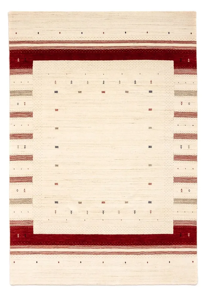 Gabbeh teppe - Loribaft persisk teppe - 298 x 203 cm - beige