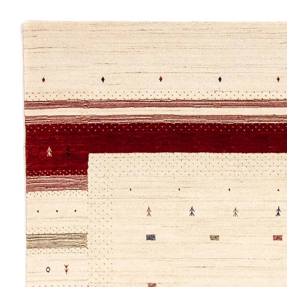 Gabbeh teppe - Loribaft persisk teppe - 298 x 203 cm - beige