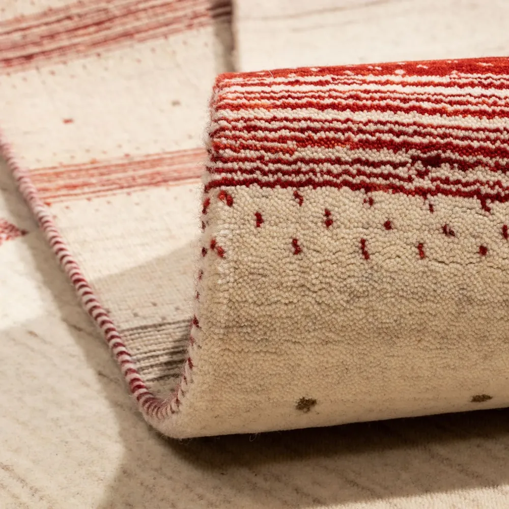 Gabbeh teppe - Loribaft persisk teppe - 298 x 203 cm - beige