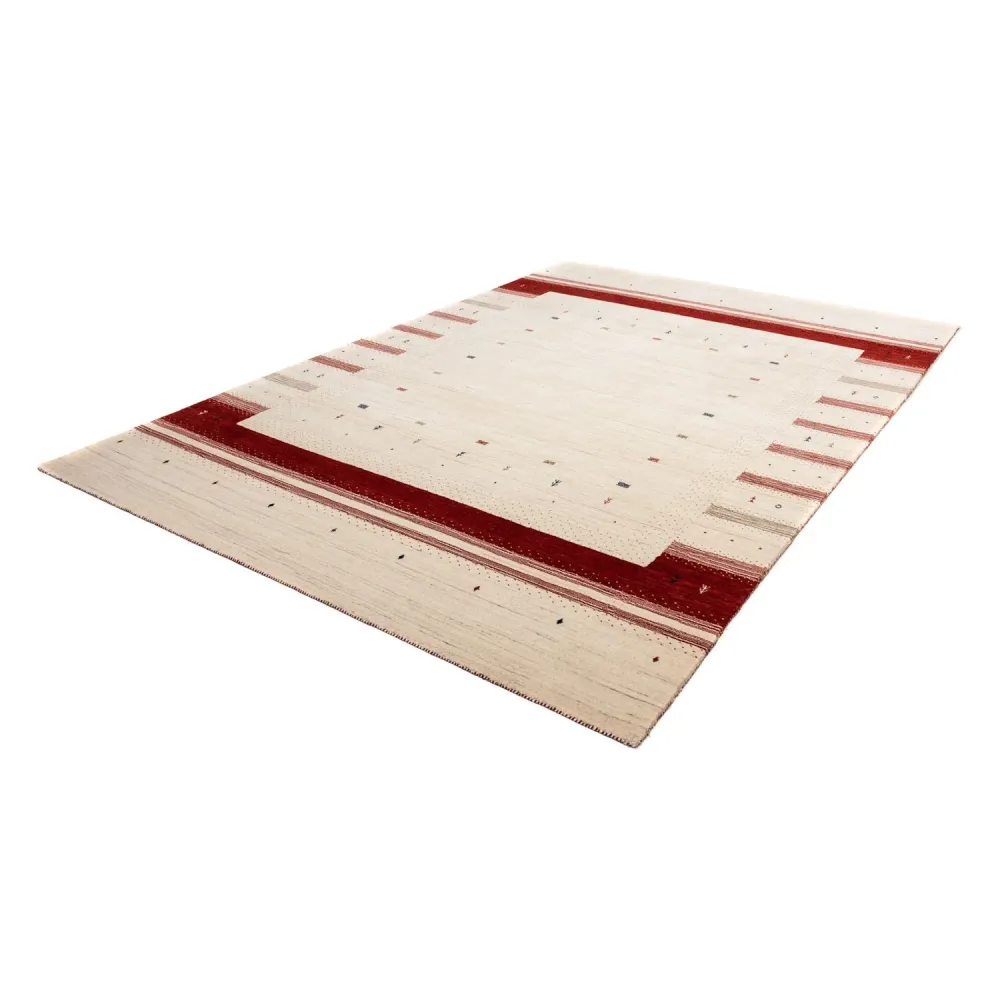 Gabbeh teppe - Loribaft persisk teppe - 298 x 203 cm - beige