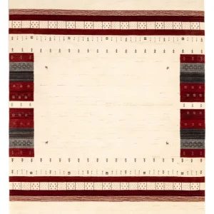 Gabbeh teppe - Loribaft persisk teppe - 298 x 201 cm - beige