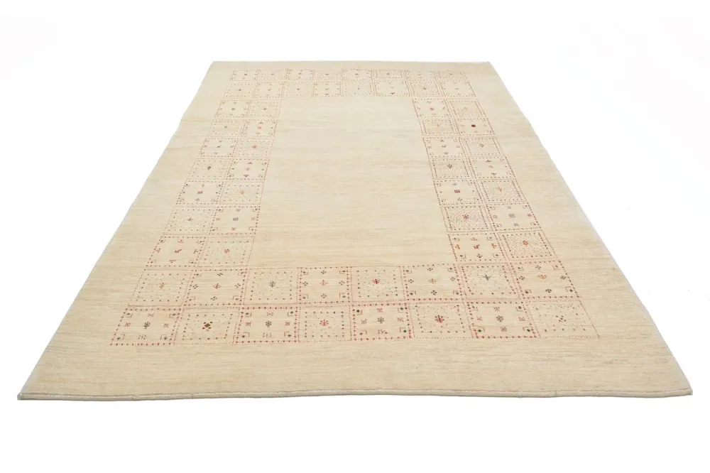 Gabbeh teppe - Loribaft persisk teppe - 299 x 202 cm - natur