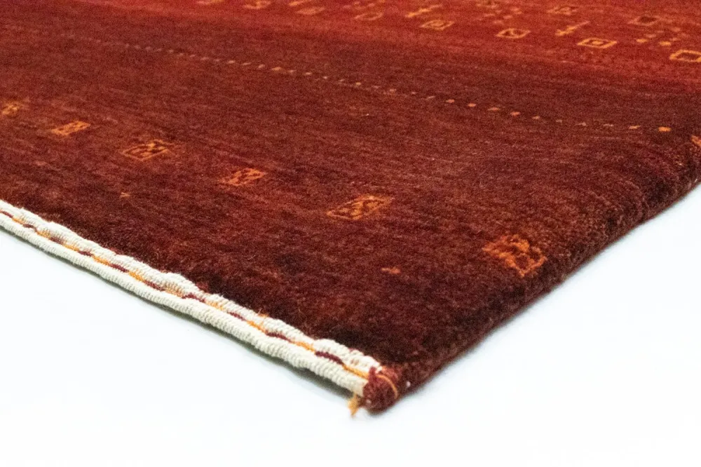 Gabbeh teppe - Loribaft persisk teppe - 301 x 198 cm - rød