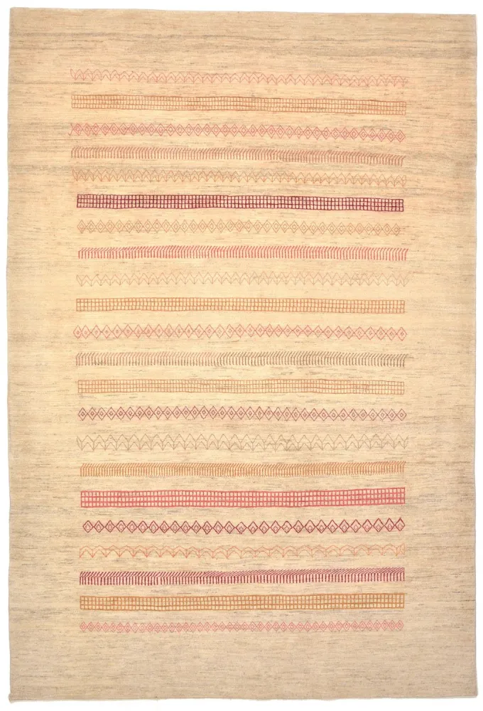 Gabbeh teppe - Loribaft persisk teppe - 301 x 205 cm - sand