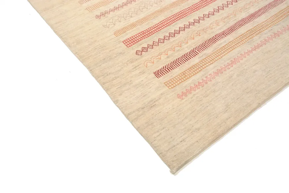 Gabbeh teppe - Loribaft persisk teppe - 301 x 205 cm - sand