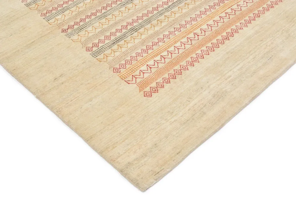 Gabbeh teppe - Loribaft persisk teppe - 302 x 201 cm - natur