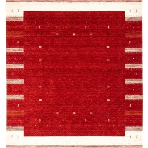 Gabbeh teppe - Loribaft persisk teppe - 303 x 207 cm - rød