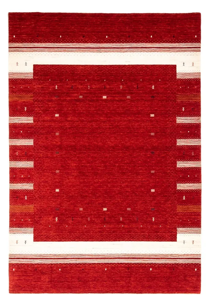 Gabbeh teppe - Loribaft persisk teppe - 303 x 207 cm - rød