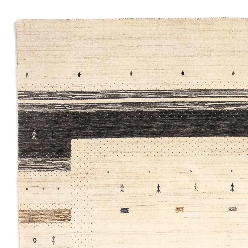 Gabbeh teppe - Loribaft persisk teppe - 303 x 201 cm - beige