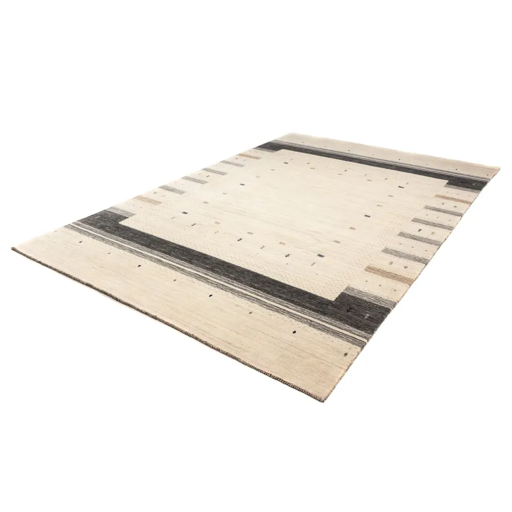 Gabbeh teppe - Loribaft persisk teppe - 303 x 201 cm - beige