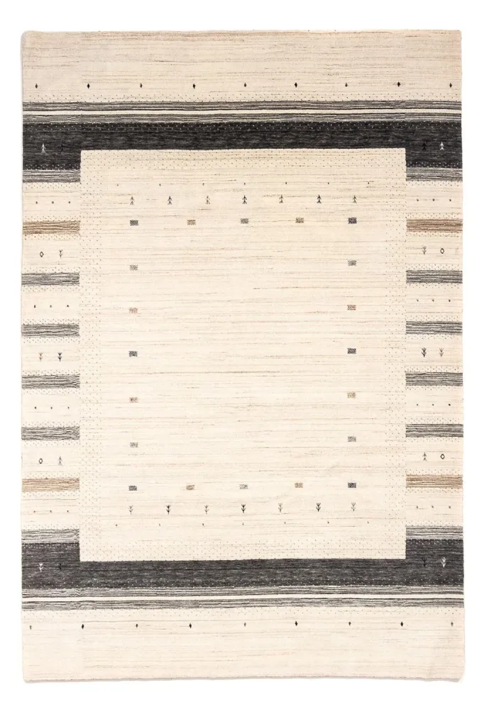 Gabbeh teppe - Loribaft persisk teppe - 304 x 207 cm - beige