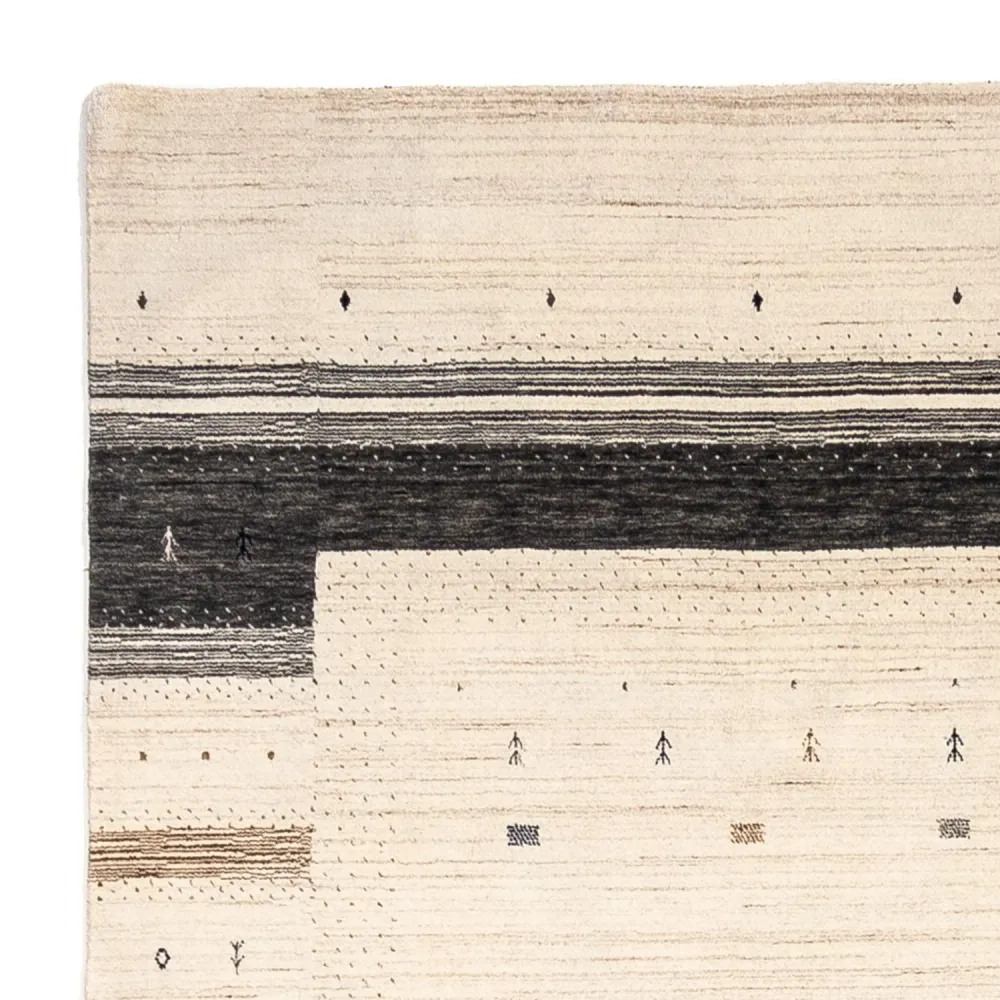 Gabbeh teppe - Loribaft persisk teppe - 304 x 207 cm - beige