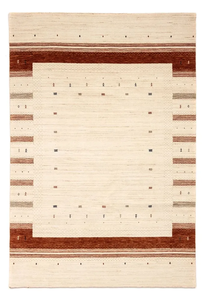 Gabbeh teppe - Loribaft persisk teppe - 304 x 206 cm - beige