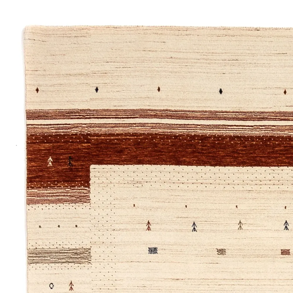 Gabbeh teppe - Loribaft persisk teppe - 304 x 206 cm - beige
