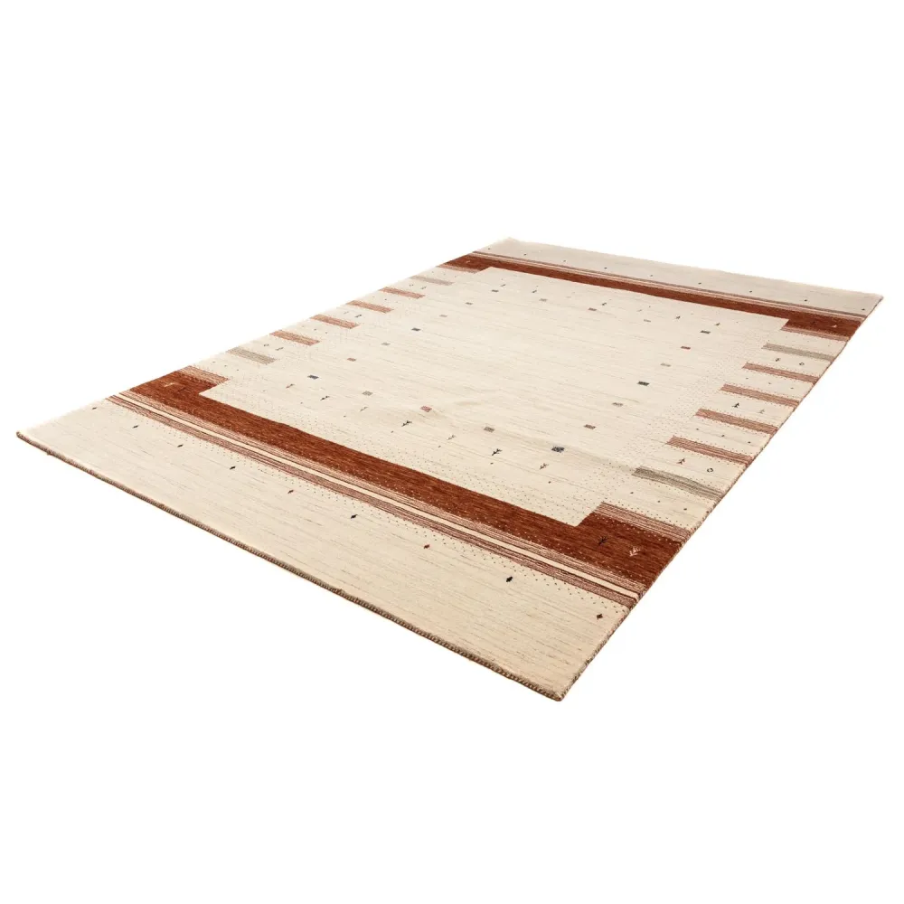 Gabbeh teppe - Loribaft persisk teppe - 304 x 206 cm - beige