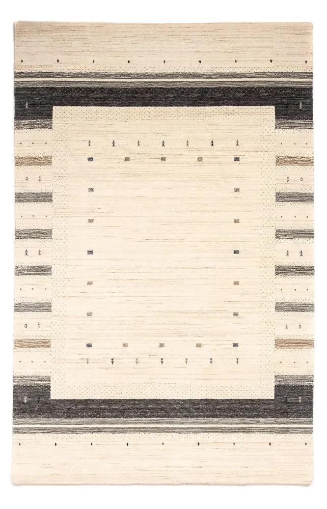 Gabbeh teppe - Loribaft persisk teppe - 304 x 200 cm - beige
