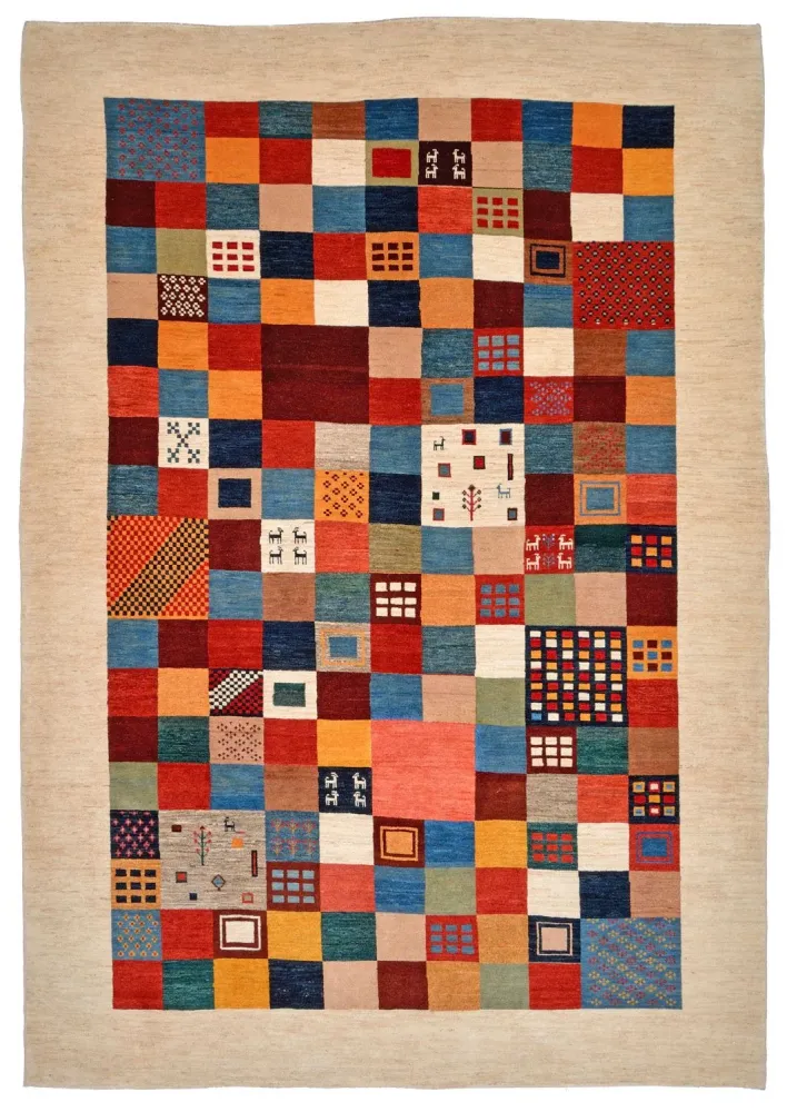 Gabbeh teppe - Loribaft persisk teppe - 327 x 224 cm - flerfarget