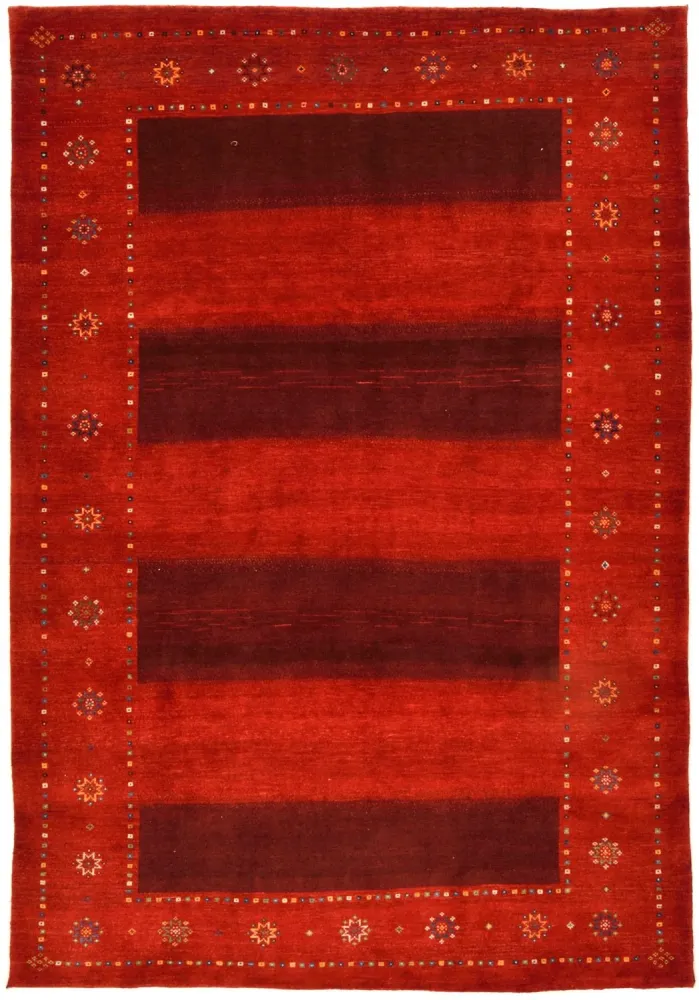 Gabbeh teppe - Loribaft persisk teppe - 332 x 230 cm - rød