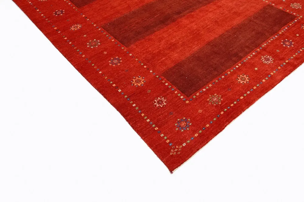 Gabbeh teppe - Loribaft persisk teppe - 332 x 230 cm - rød