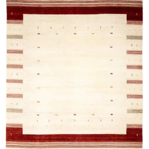 Gabbeh teppe - Loribaft persisk teppe - 346 x 254 cm - beige