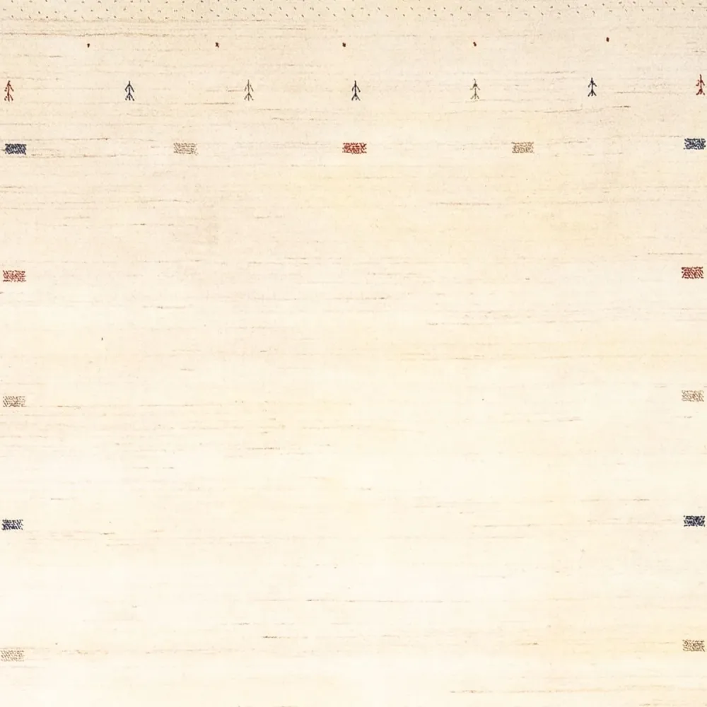 Gabbeh teppe - Loribaft persisk teppe - 346 x 254 cm - beige