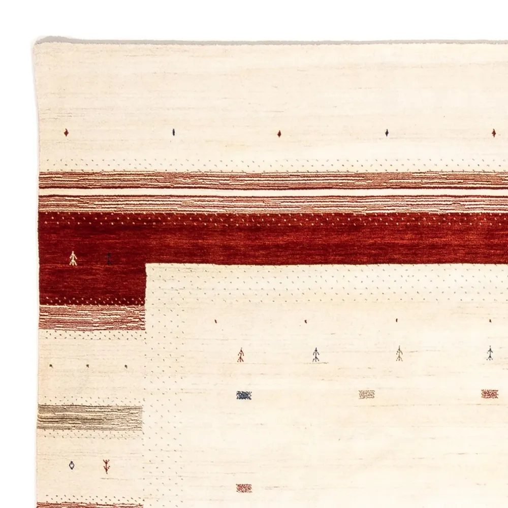 Gabbeh teppe - Loribaft persisk teppe - 346 x 254 cm - beige