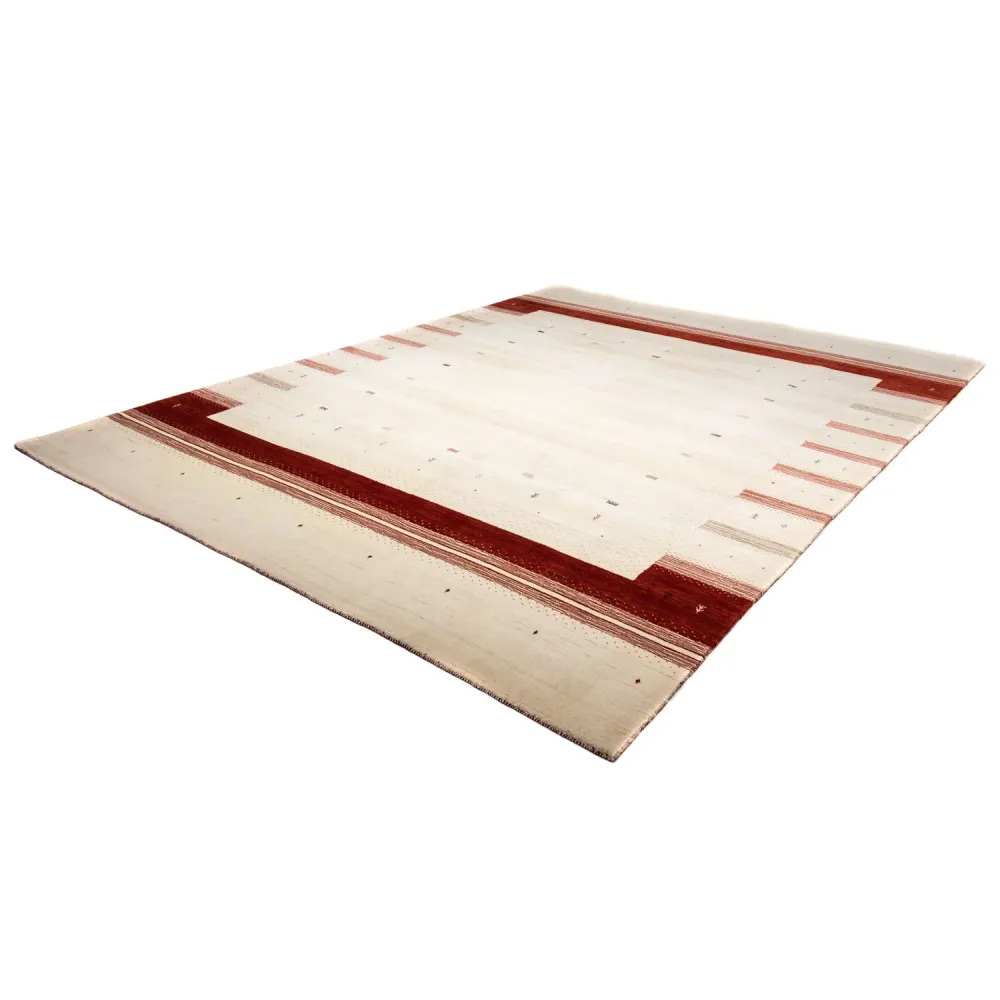 Gabbeh teppe - Loribaft persisk teppe - 346 x 254 cm - beige
