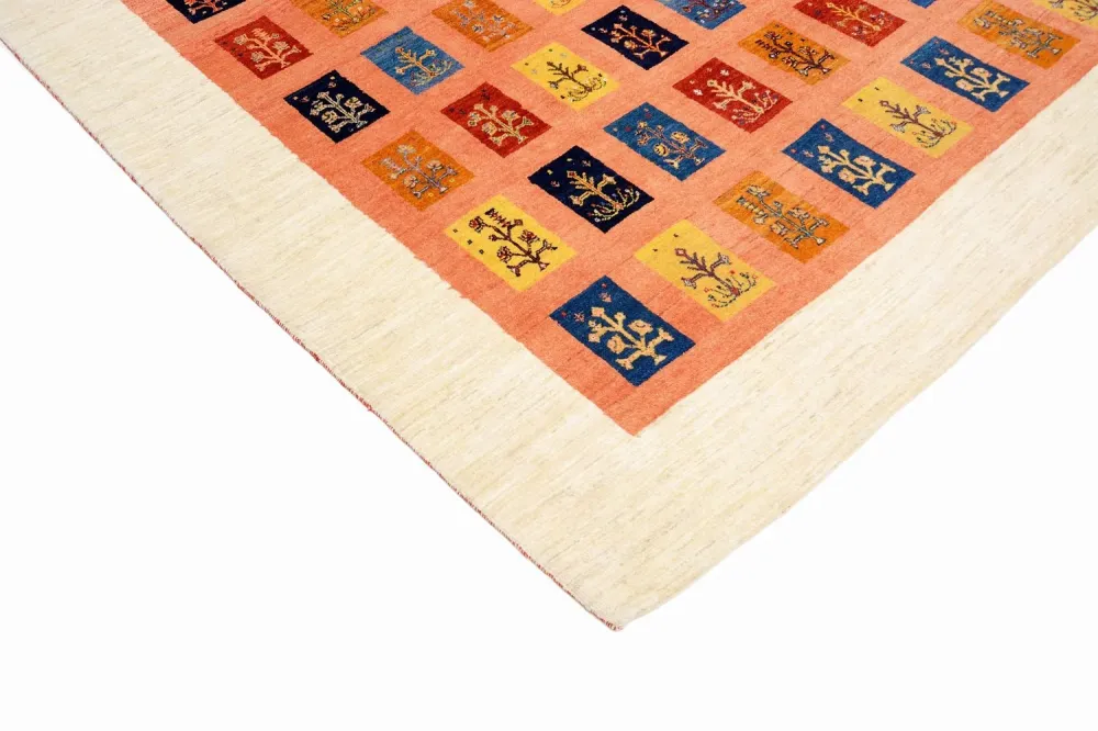 Gabbeh teppe - Loribaft persisk teppe - 355 x 249 cm - oransje