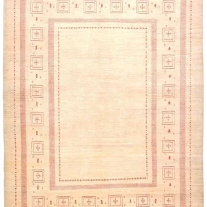 Gabbeh teppe - Loribaft persisk teppe - 417 x 309 cm - beige