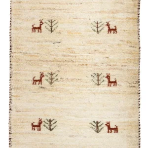 Gabbeh teppe - Loribaft persisk teppe - 60 x 40 cm - beige