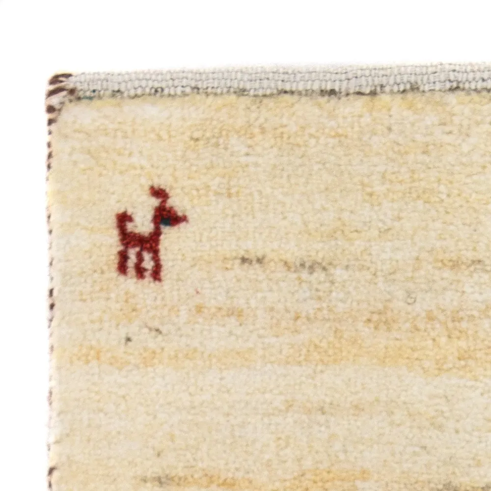 Gabbeh teppe - Loribaft persisk teppe - 60 x 40 cm - beige