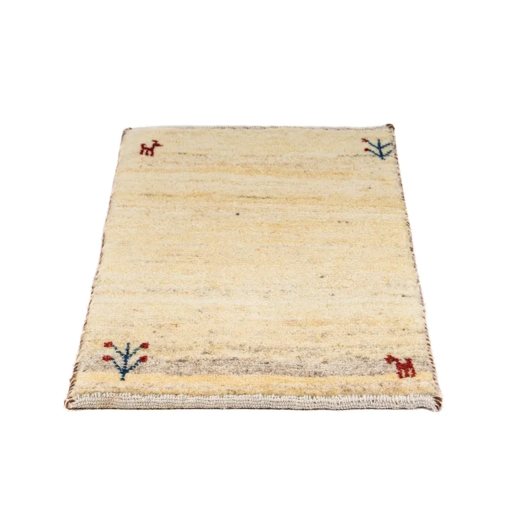 Gabbeh teppe - Loribaft persisk teppe - 60 x 40 cm - beige