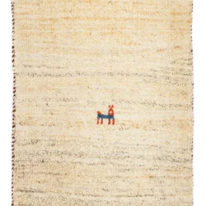 Gabbeh teppe - Loribaft persisk teppe - 60 x 40 cm - beige