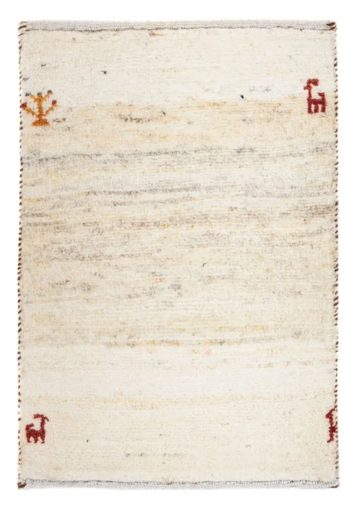 Gabbeh teppe - Loribaft persisk teppe - 60 x 40 cm - beige
