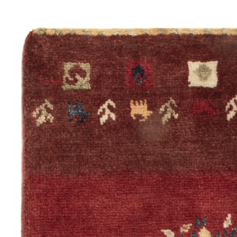 Gabbeh teppe - Loribaft persisk teppe - 90 x 60 cm - flerfarget