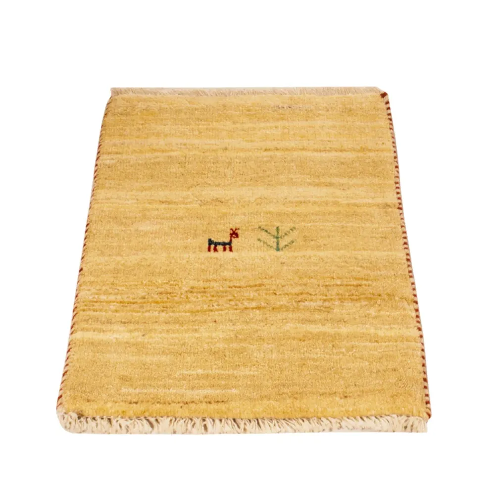Gabbeh teppe - Loribaft persisk teppe - 60 x 40 cm - krem