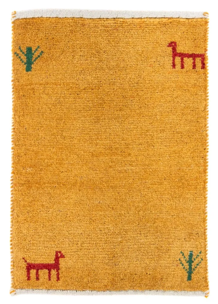 Gabbeh teppe - Loribaft persisk teppe - 60 x 40 cm - oransje
