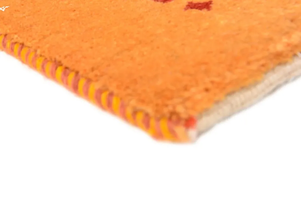 Gabbeh teppe - Loribaft persisk teppe - 98 x 62 cm - oransje