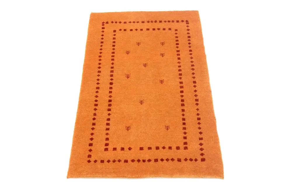Gabbeh teppe - Loribaft persisk teppe - 98 x 62 cm - oransje