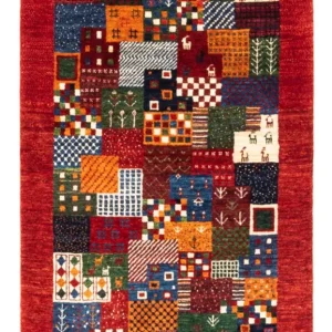 Gabbeh teppe - Loribaft persisk teppe - Royal - 132 x 86 cm - flerfarget