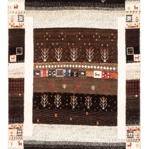 Gabbeh teppe - Loribaft persisk teppe - Royal - 130 x 86 cm - flerfarget