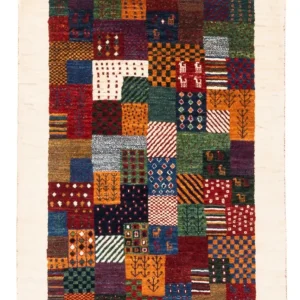 Gabbeh teppe - Loribaft persisk teppe - Royal - 124 x 85 cm - flerfarget